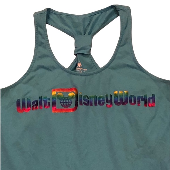 Disney Parks • Holographic Walt Disney World Racer Back Tank - L - Picture 3 of 7